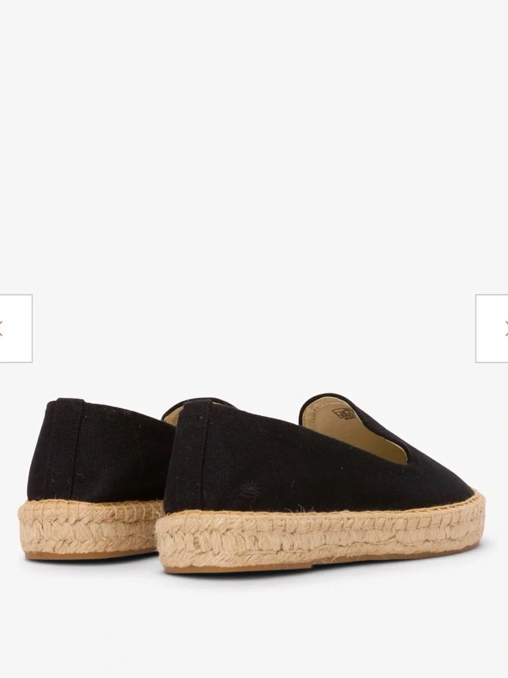 Soludos Black platform Canvas Espadrille Slip-Ons